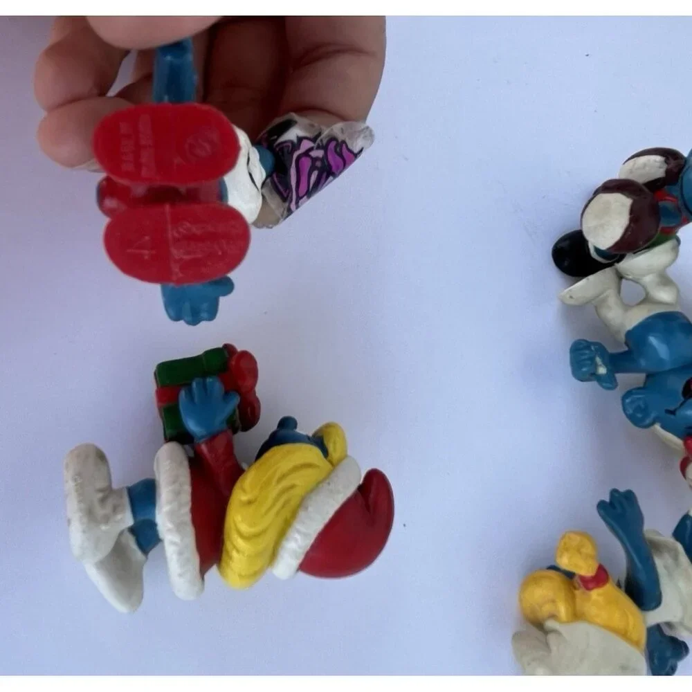 Smurfs Vintage Figure set of 8 Peyo Schleich Bully